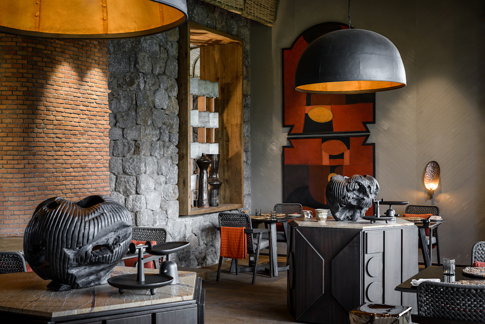 Sculptural, functional and wall art by both well known names and local craftspeople populate the spaces in a dynamic and engaging way