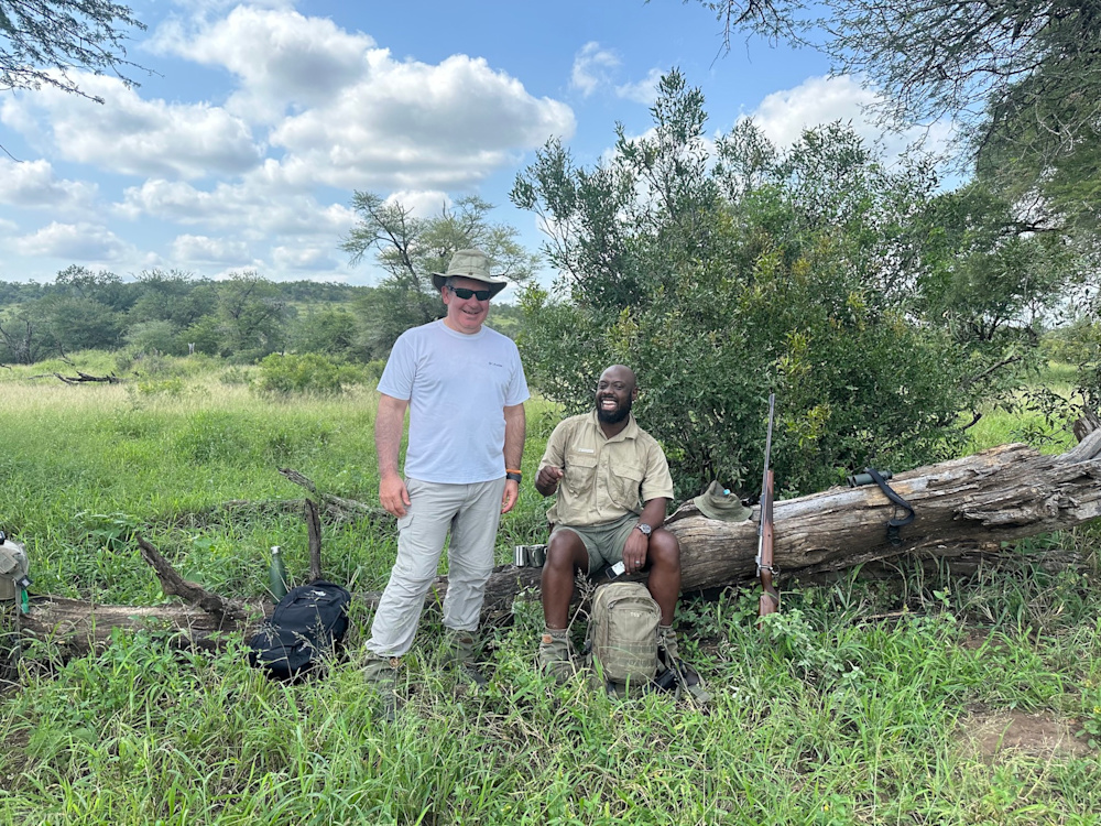 Spending hours on end with his Field Guide and Tracker team, Solomon Ndlovu and Sunday Ndlovu, offers the time to swap stories and get to know one another 