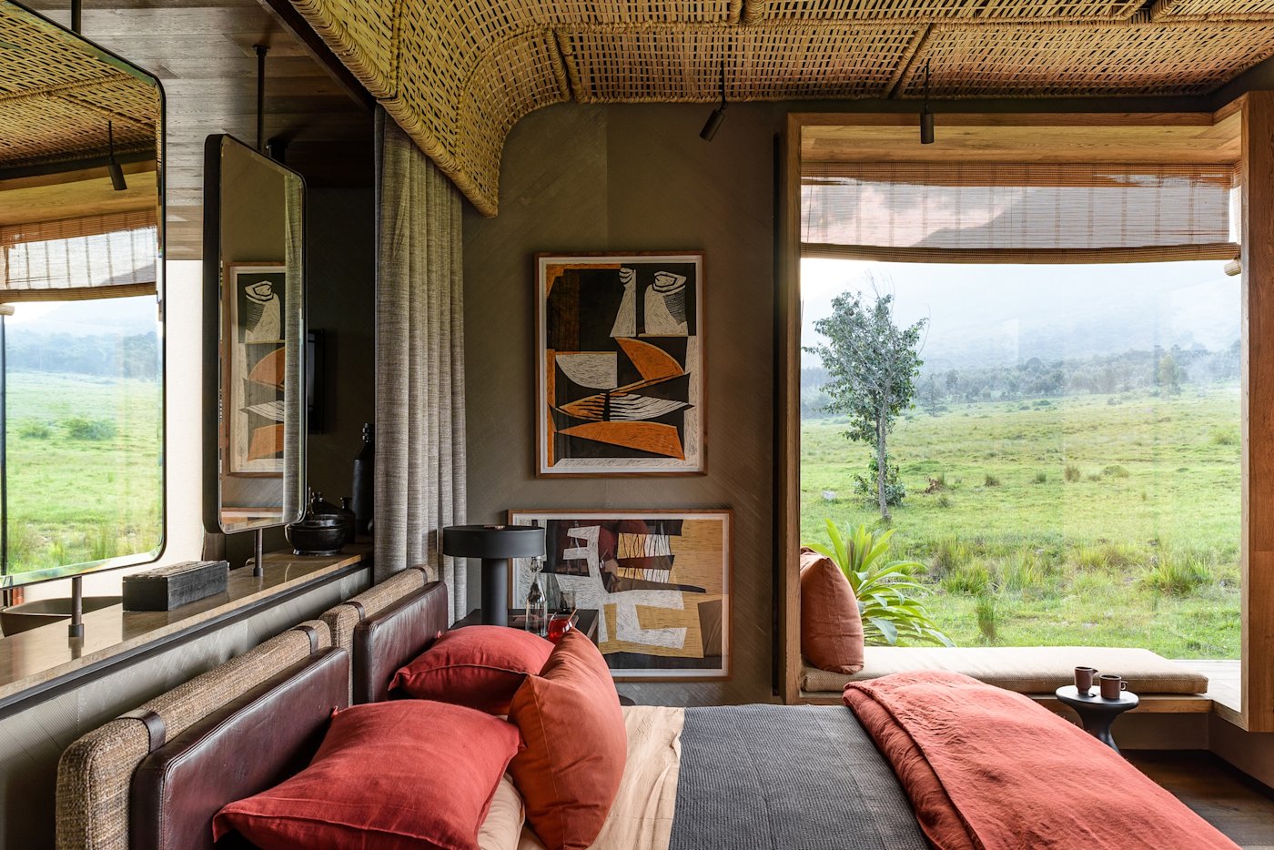 Suite interior at Singita Kwitonda
