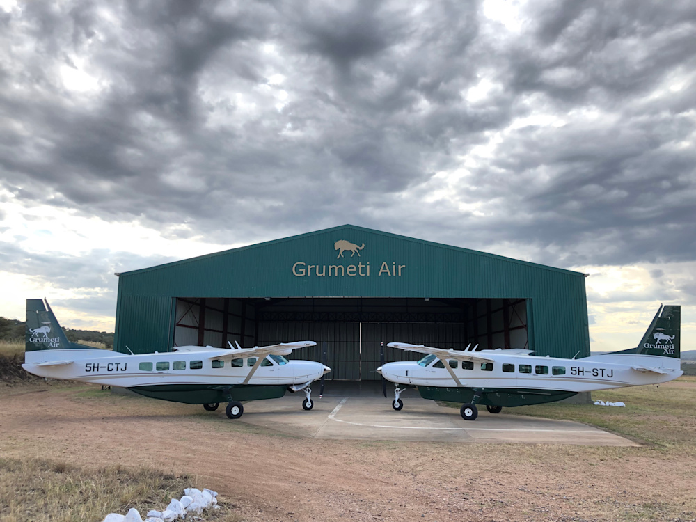 Grumeti Air, a small personalised safari airline and our travel partner in Tanzania, transports guests from major airport hubs to our lodges