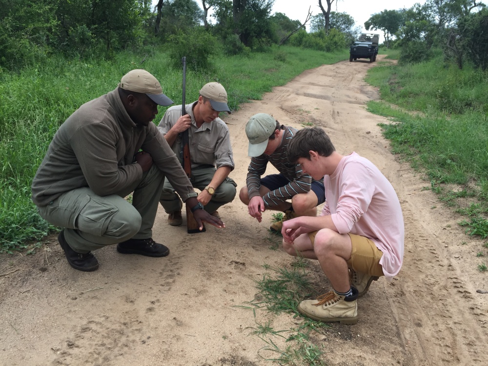 The Andersons learnt that tracking on foot is all about reading the terrain and being prepared for the unexpected 