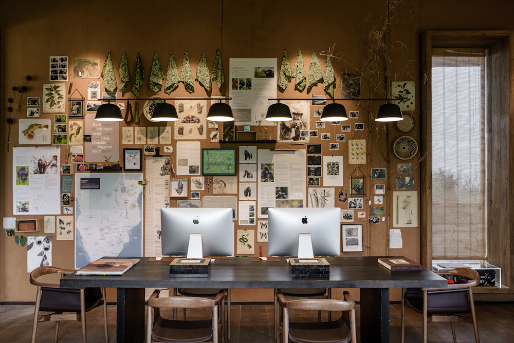 A pre-trek briefing in the Conservation Room gives guests all the information they'll need for the day, and offers insight into the history and purpose of conservation in the region