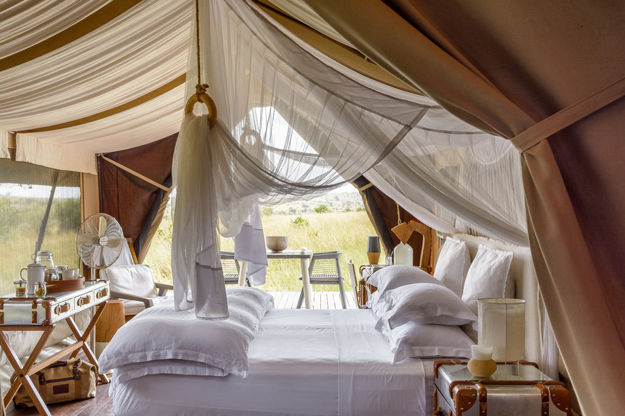 Singita's lodges are designed to live in harmony with their surroundings, with the tented camps especially light on the earth 