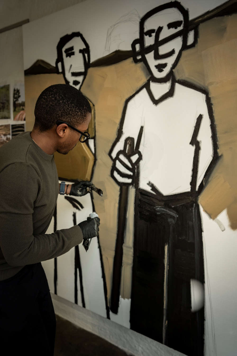Our most recent artist in residence: Mmangaliso Nzuza