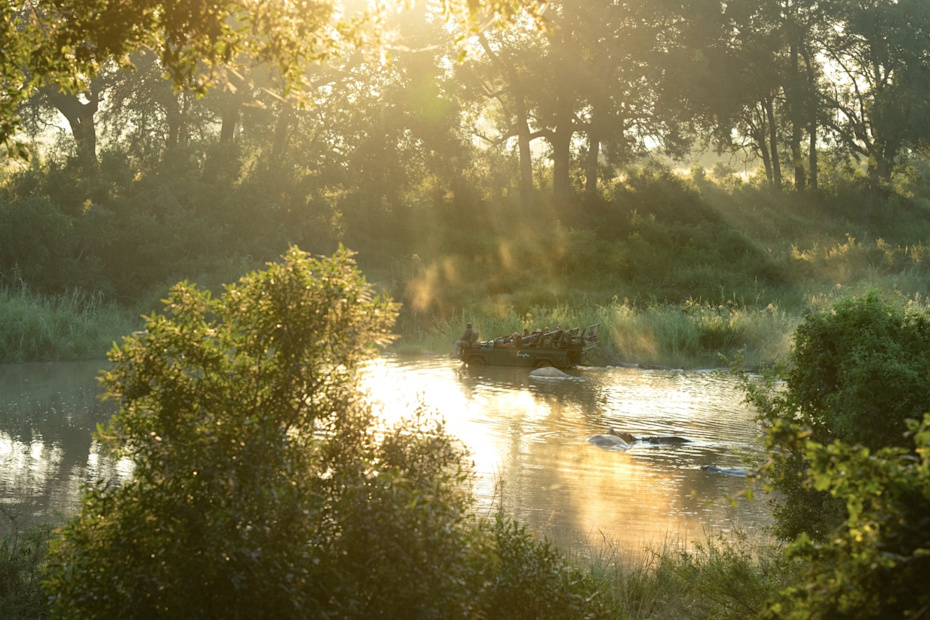 River at sunset