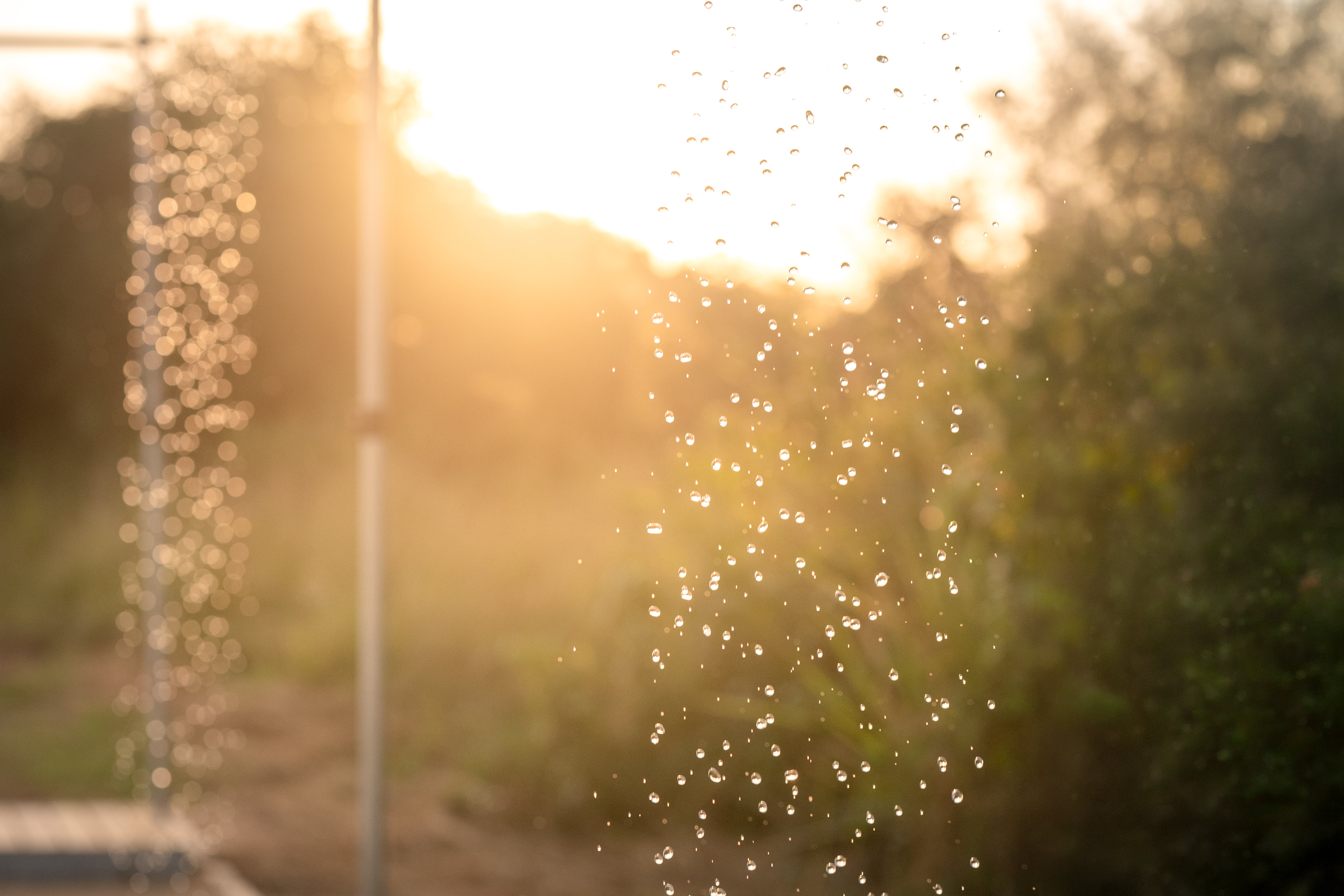 Outdoor bush shower
