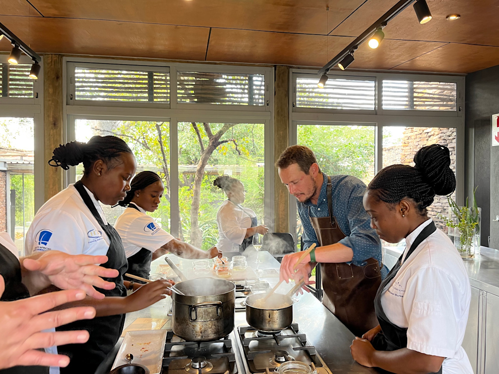 During his stay at Singita Lebombo Lodge, Alex took part in a cooking class led by students of the Singita Community Culinary School