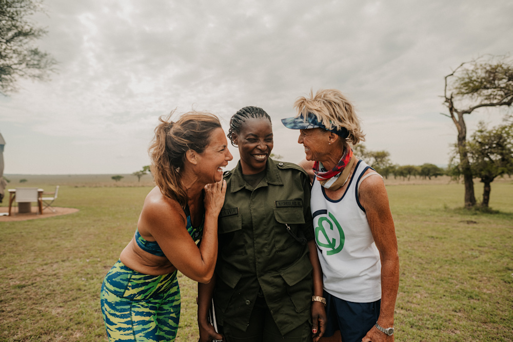 A tough physical feat, the run is made easier through the support of fellow runners and Scouts from the Grumeti Fund