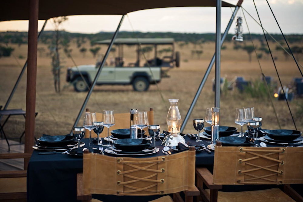 Sleeping under canvas at Singita Explore will further immerse riders into the spectacular scenery