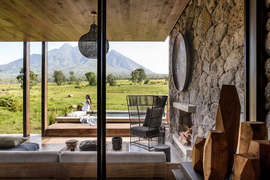 Looking out at Kwitonda Lodge