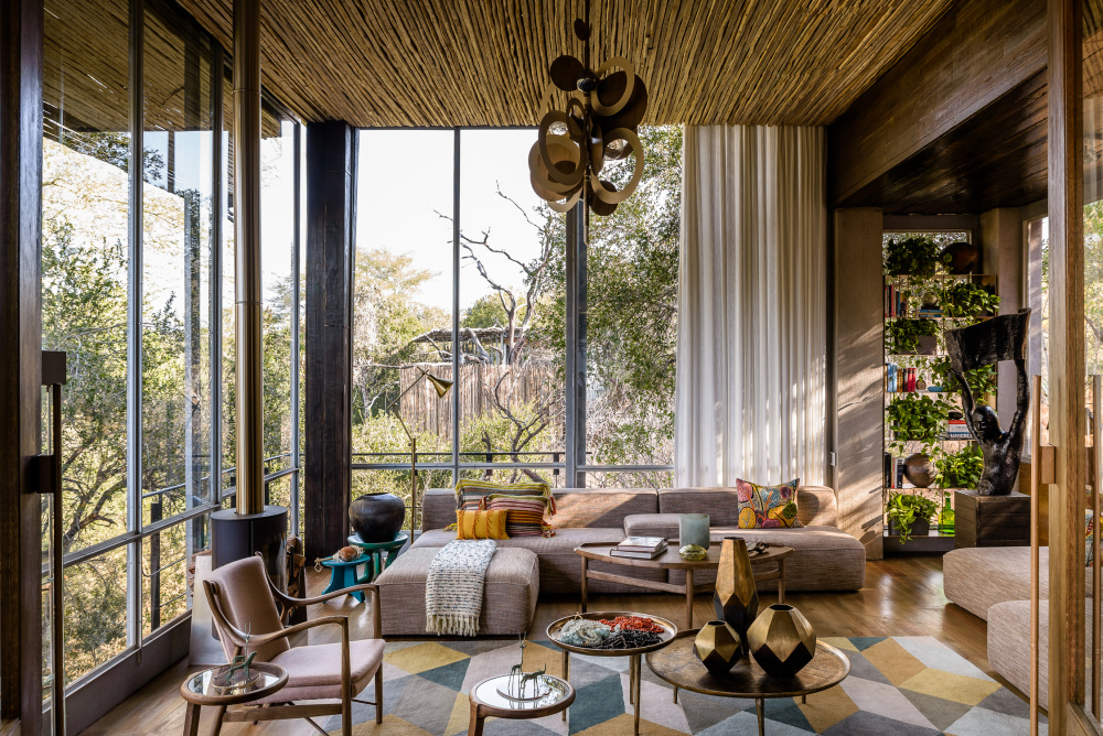 An intimate lodge hugging a riverbank in the Kruger National Park, Singita Sweni's position gives it an immediate connection to nature