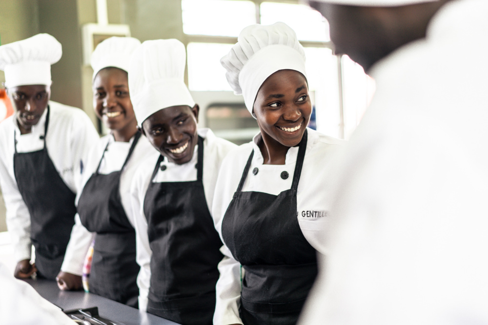Run in partnership with Muhabura Integrated Polytechnic College, the school will provide a platform from which 10 chefs a year can launch successful careers