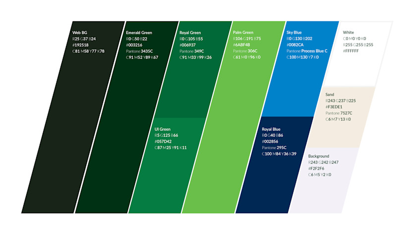 SaudiaBEYOND Brand Identity: Colour Palette