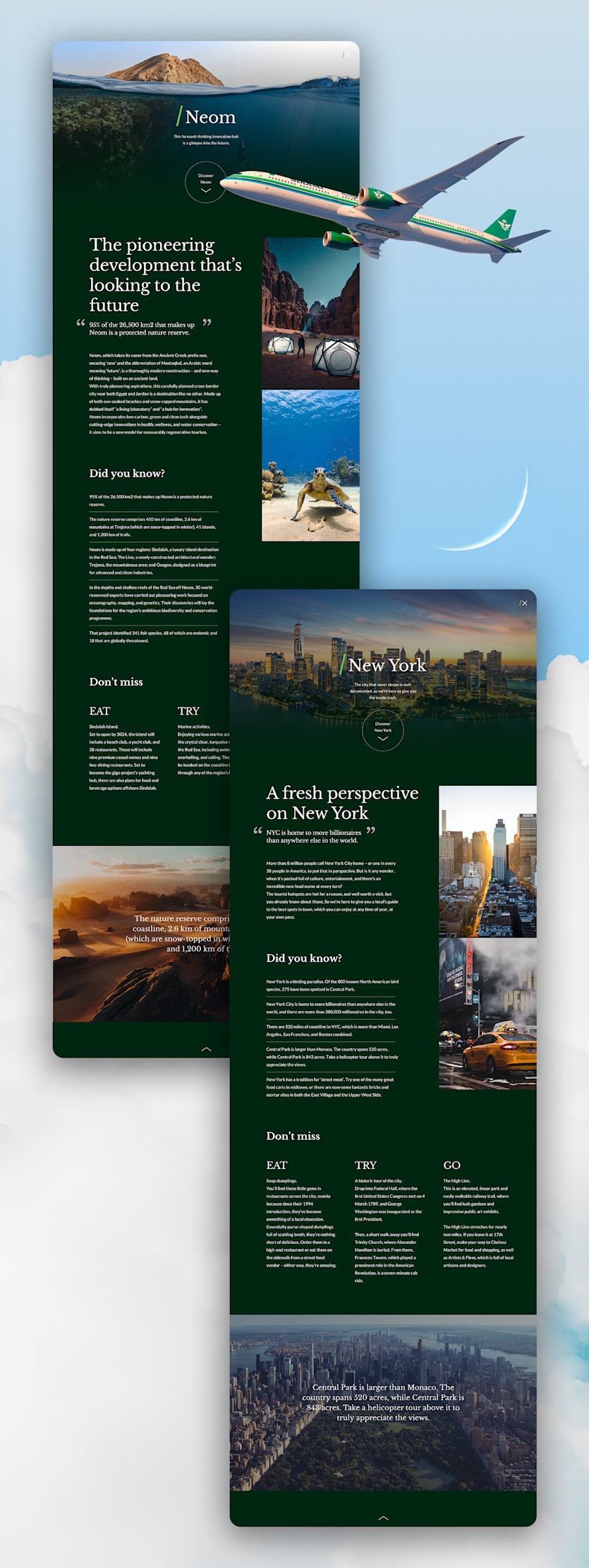 SaudiaBEYOND Brand Identity: Destinations