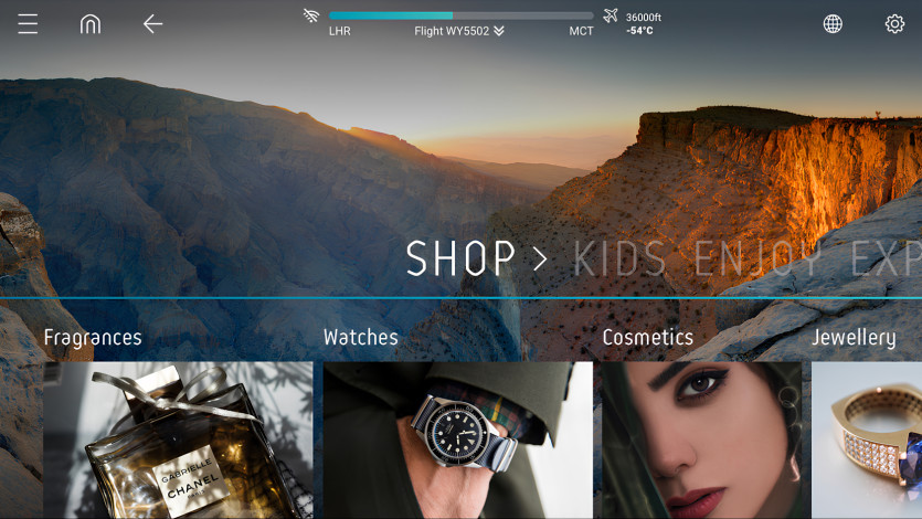 Next-Generation In-Flight Interactive Experience: Shop Hub