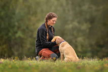 Millie og hund