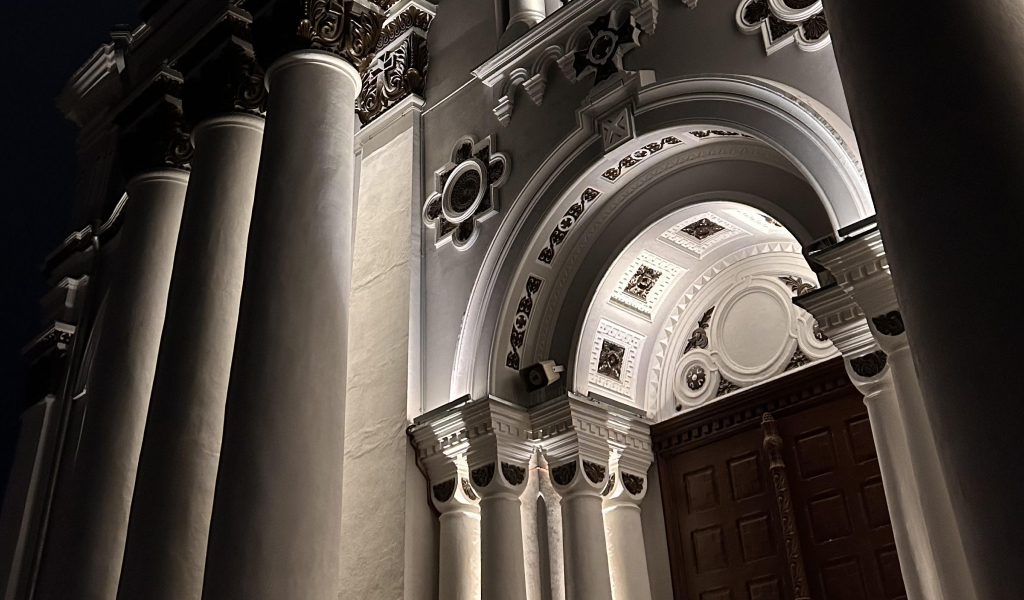 Lighting the historic Church of St. Michael the Archangel, Kaunas gallery image 1