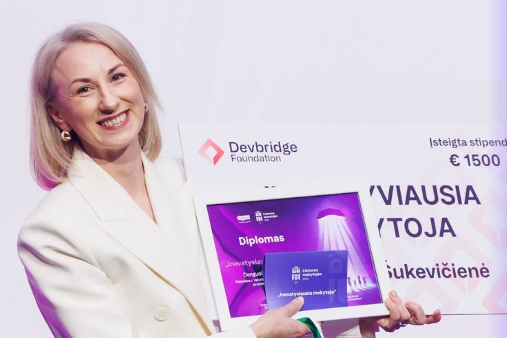 Inovatyviausia Lietuvos mokytoja išrinkta D. Šukevičienė: „Inovacija, pirmiausia, yra mąstymo pokytis“