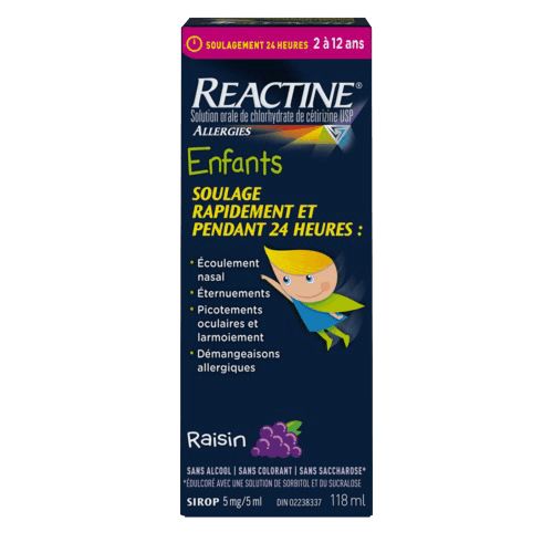 Sirop REACTINE® pour enfants