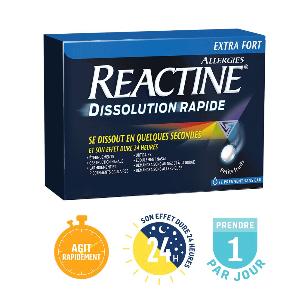 Nouveau Reactine Dissolution Rapide