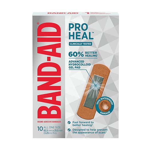Pansements adhésifs BAND-AID® PRO GUÉRISON, format régulier, 10 unités