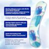 BAND-AID® Flexible Fabric bandage with Watercolour design and product claims stating 'Protects against dirt and germs, Designed to cushion painful woundswhile you heal'