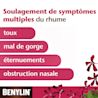 Le sirop à base de plantes BENYLIN® Symptômes multiples Pélargonium aide à soulager la toux, le mal de gorge, les éternuements et l’obstruction nasale dus au rhume 