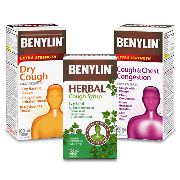Three BENYLIN® cough syrup products