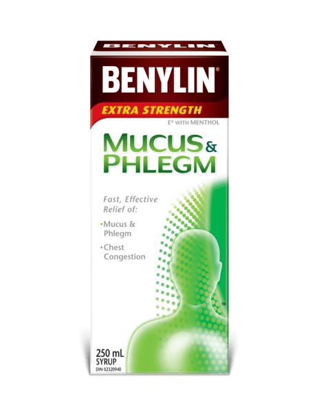  Sirop BENYLIN® ANTI-MUCOSITÉS, 250 ml. Soulage : Mucosités et mal de gorge. 