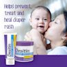 Back shot of of Desitin® Daily Defense Diaper Rash Cream packaging 