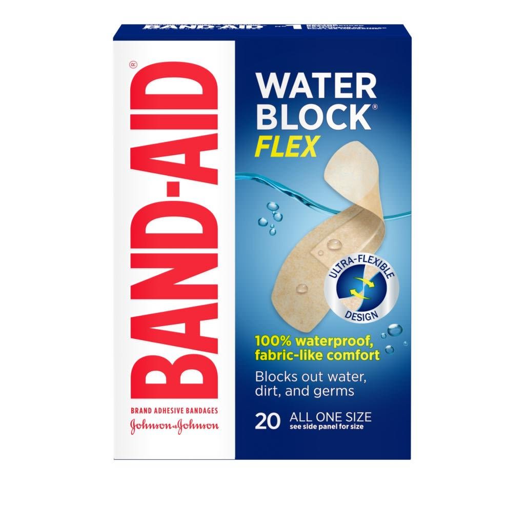 Boîte de 20 pansements BAND-AID® WATER BLOCK FLEX®