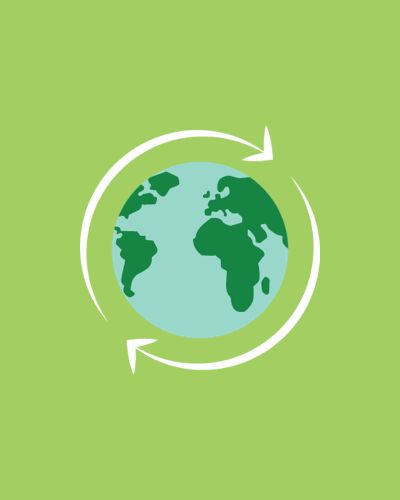 Earth & recycling logo