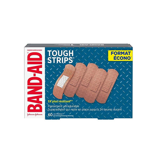 emballage écono de 60 pansements band-aid tough strips