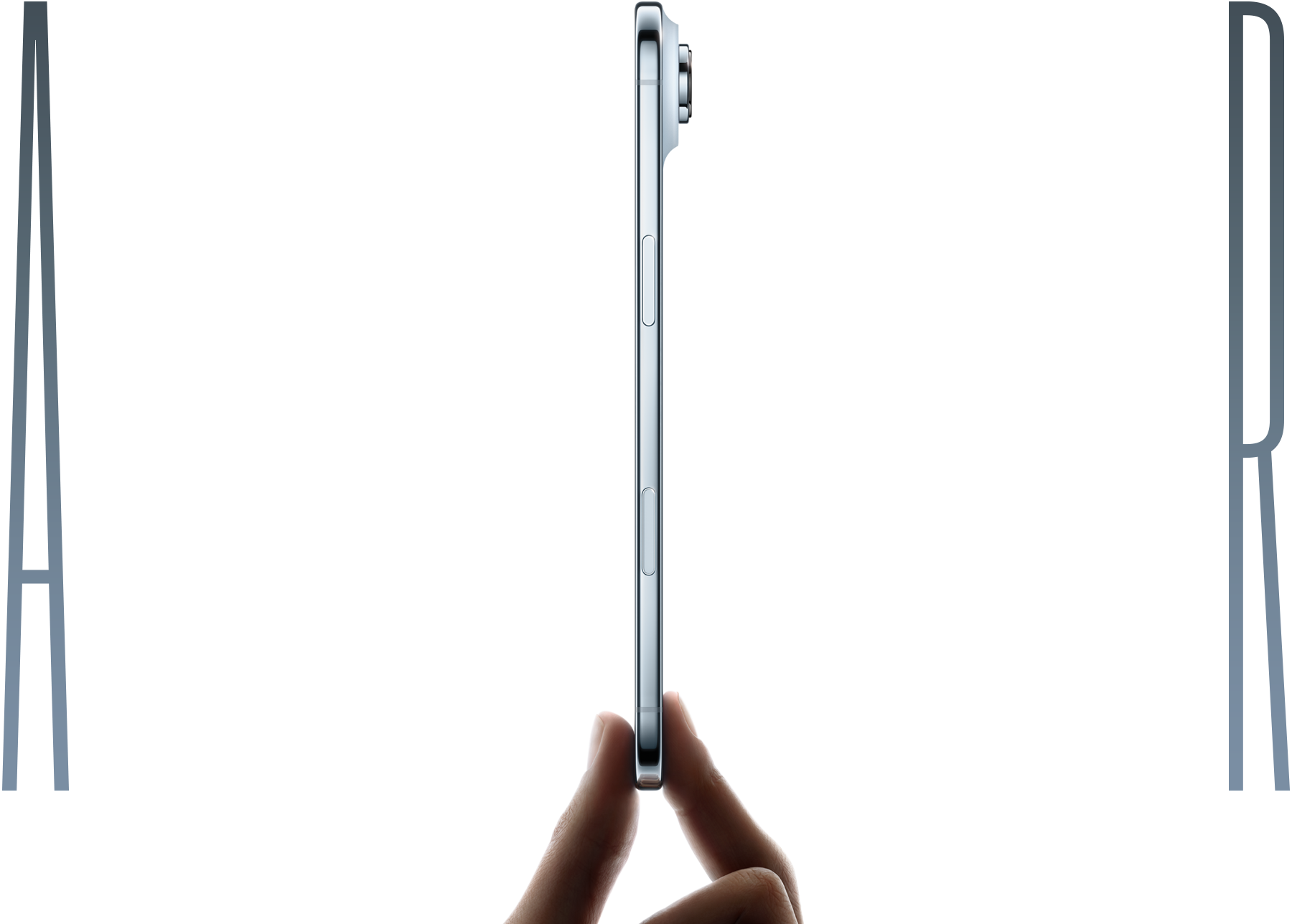 iPhone 17 Pro, naranja cósmico, vista parcial de la parte posterior, sistema de cámaras Pro en la esquina superior izquierda, 3 lentes, micrófono, flash