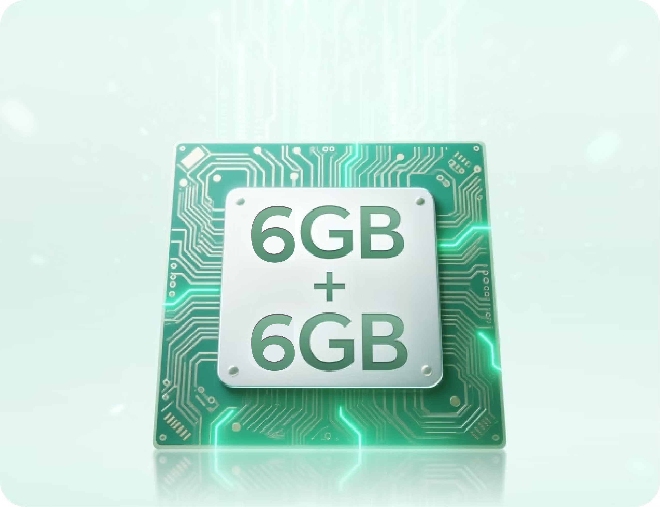 Gran almacenamiento 12(6+6)GB+256GB