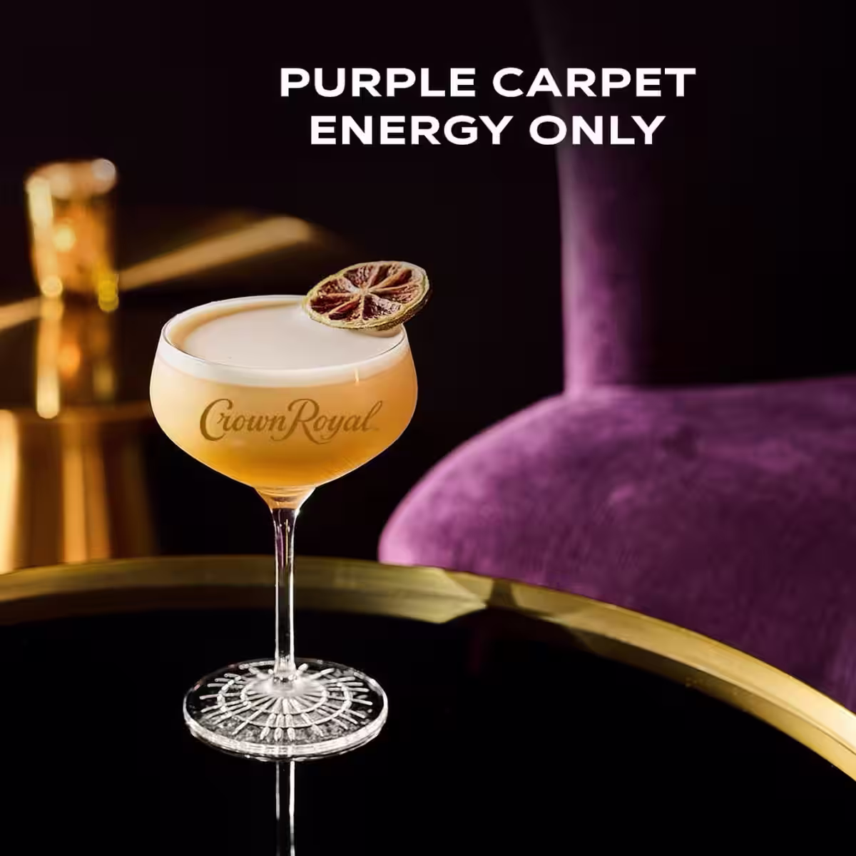 Purple Carpet Energy Only with Crown Royal Marquis Cocktail