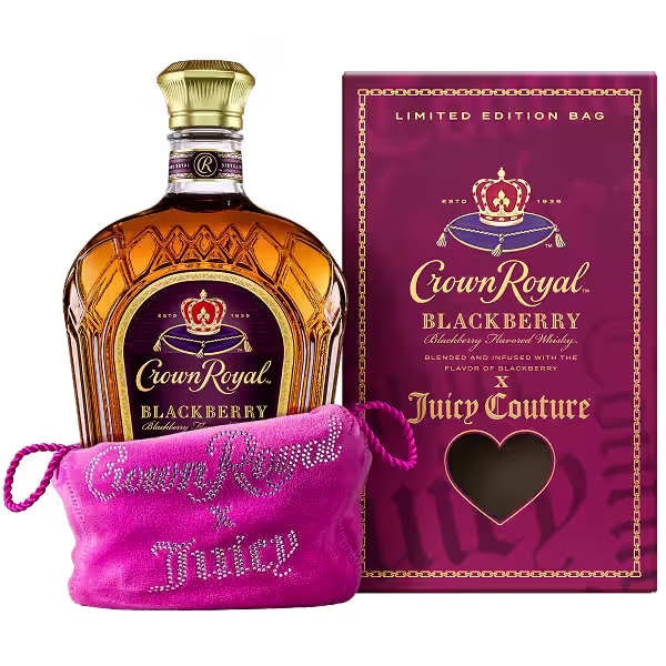 Crown Royal Blackberry with Limited Edition Juicy Couture bag.