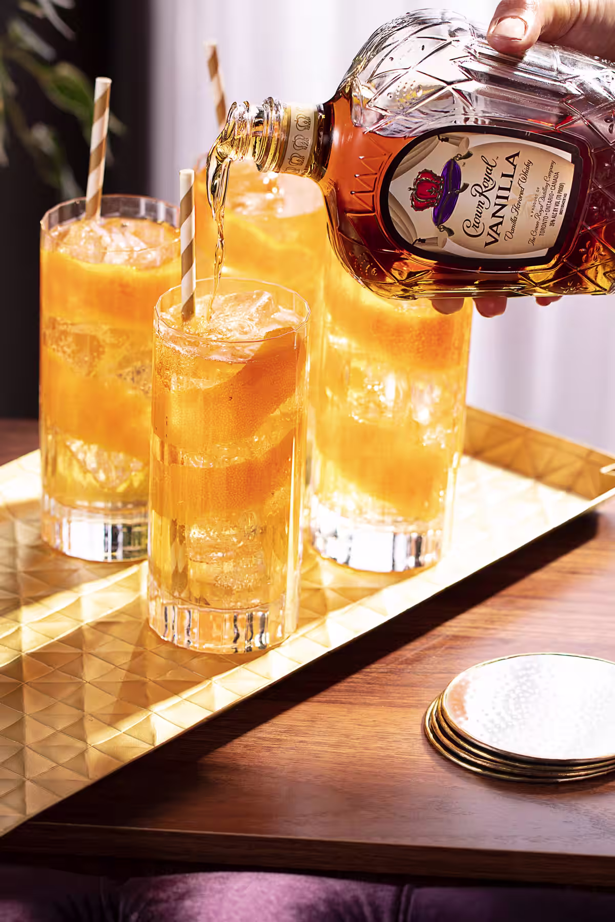 While the teams are mixing it up on the field, mix yourself up a sweet, citrusy Vanilla Old Fashioned.