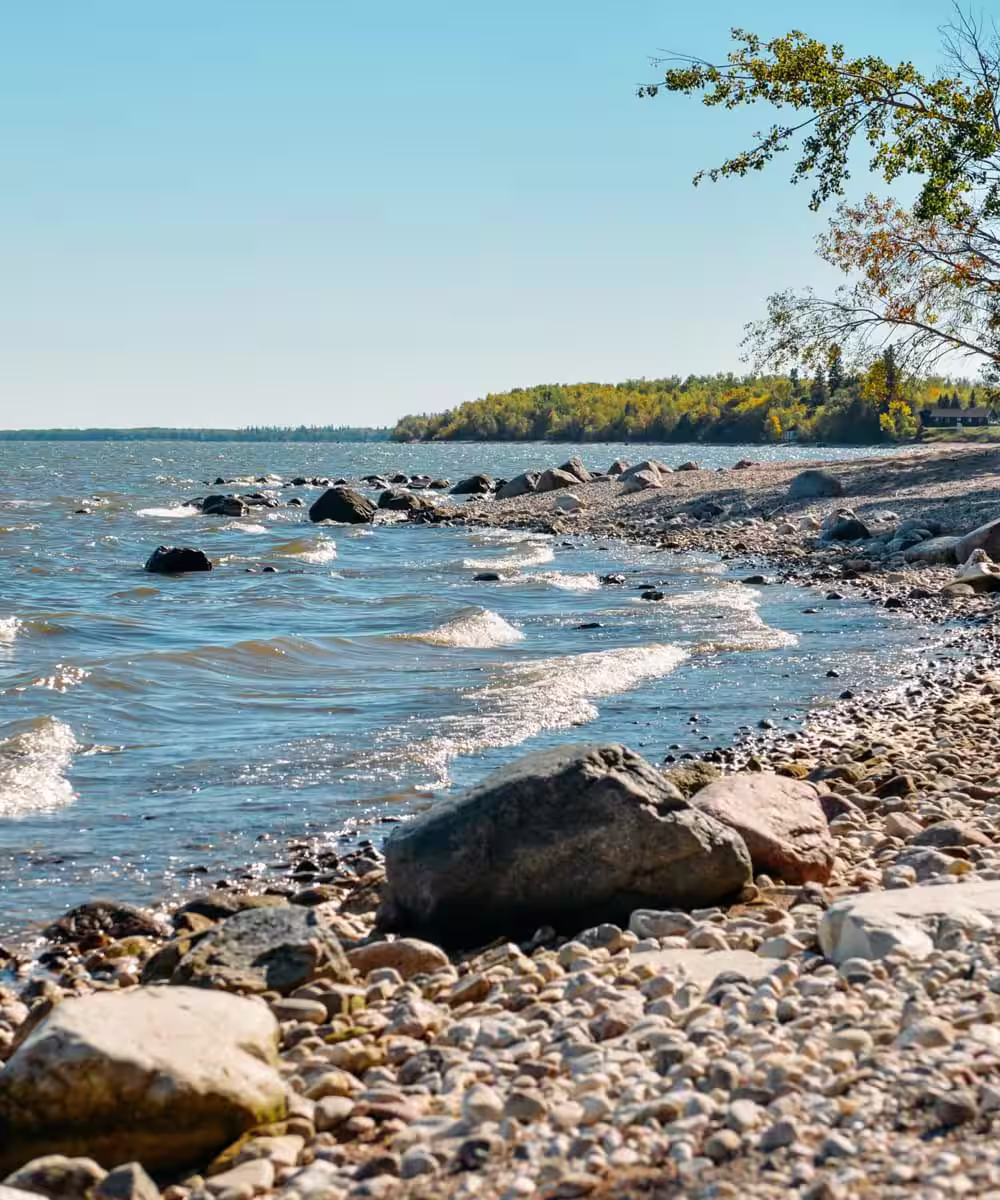 The shores of Gimli, Manitoba