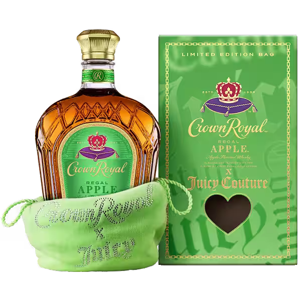 Crown Royal Apple with Limited Edition Juicy Couture bag.