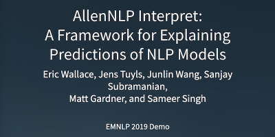 AllenNLP Interpret text image