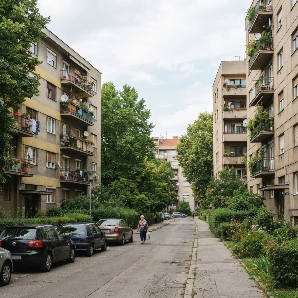 Stambene zgrade u Maksimiru ili Ravnicama
