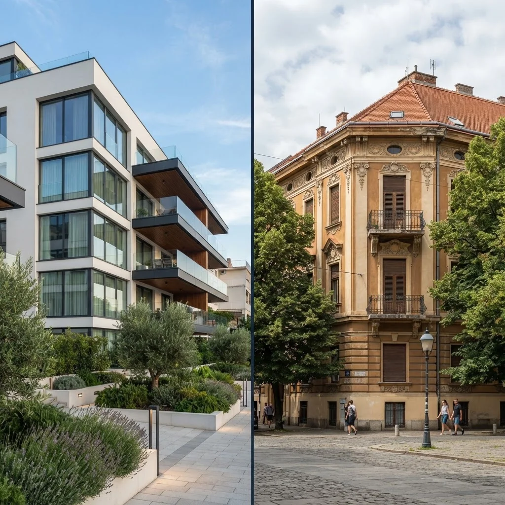 Usporedba moderne i stare gradnje