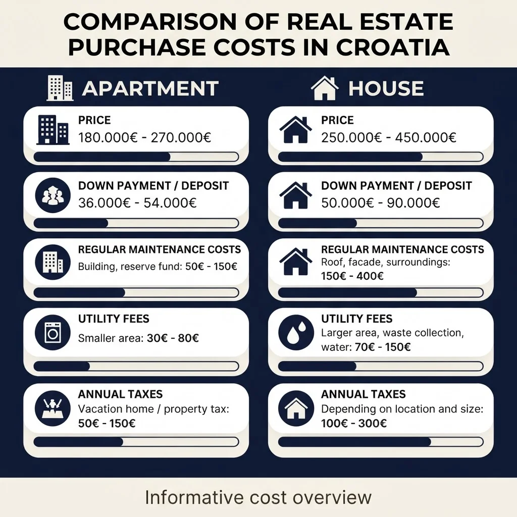Cost comparison Croatia