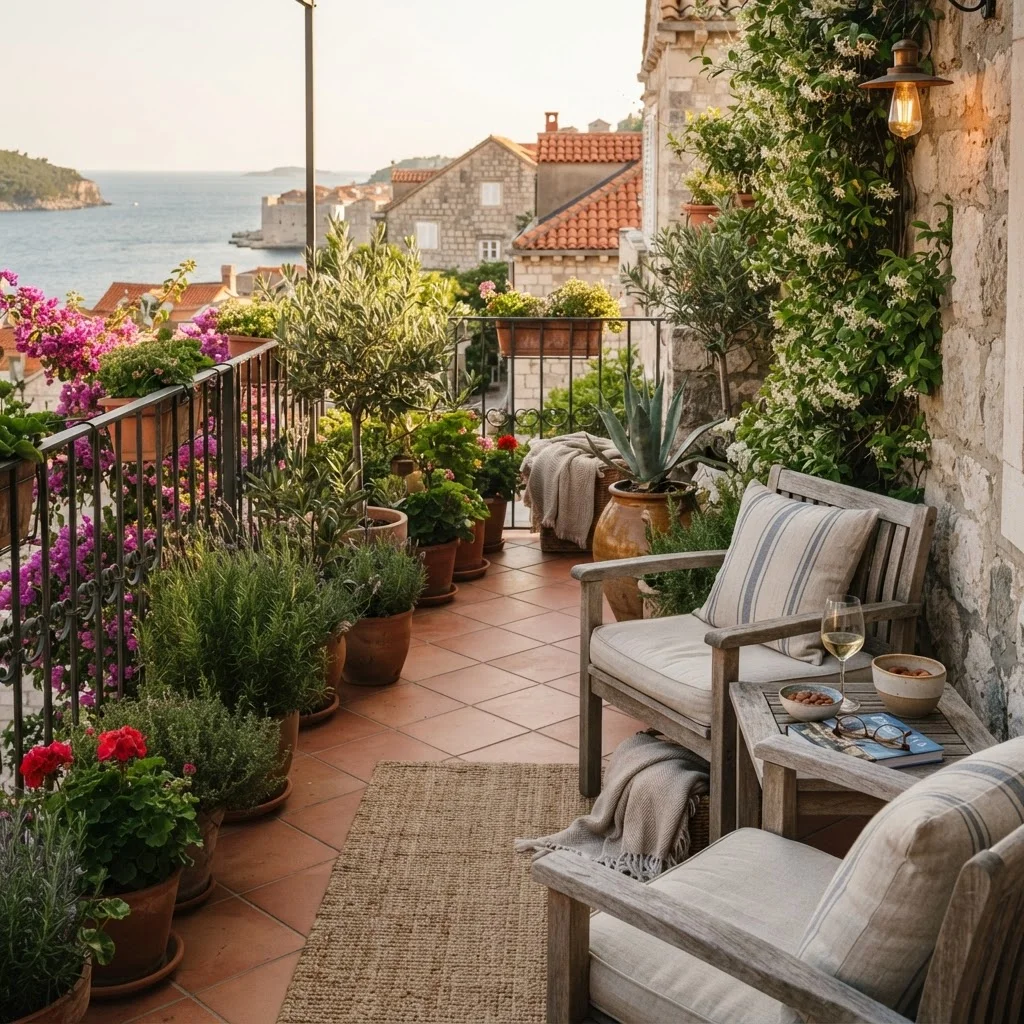 Uređena terasa ili balkon