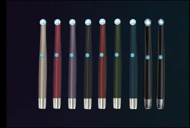 VALO X family lights arranged by color