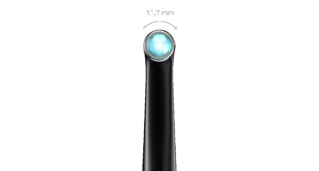 VALO XG 11.7 mm lens coverage feature