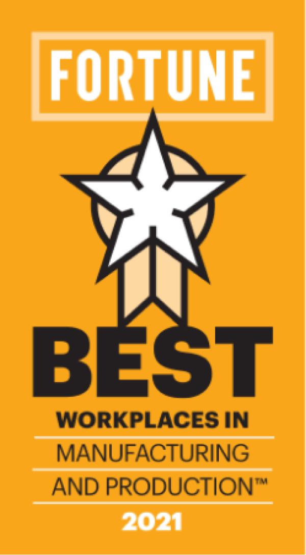 Fortune Best Workplace in Manufacturing and Producting 2021