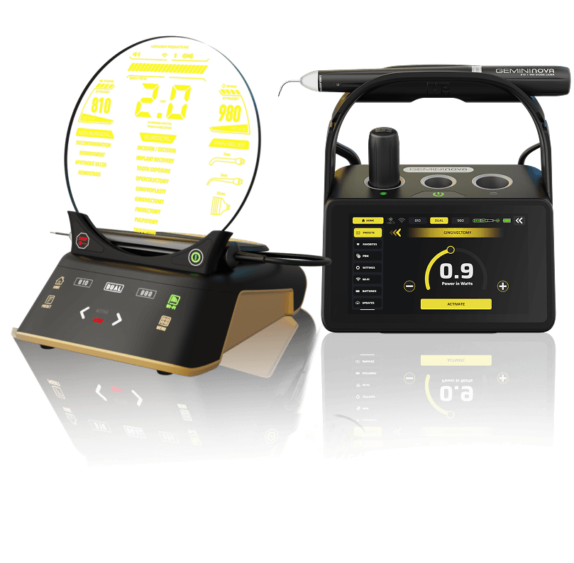 Take your laser dentistry to the next level with the Gemini and Gemini EVO dental lasers