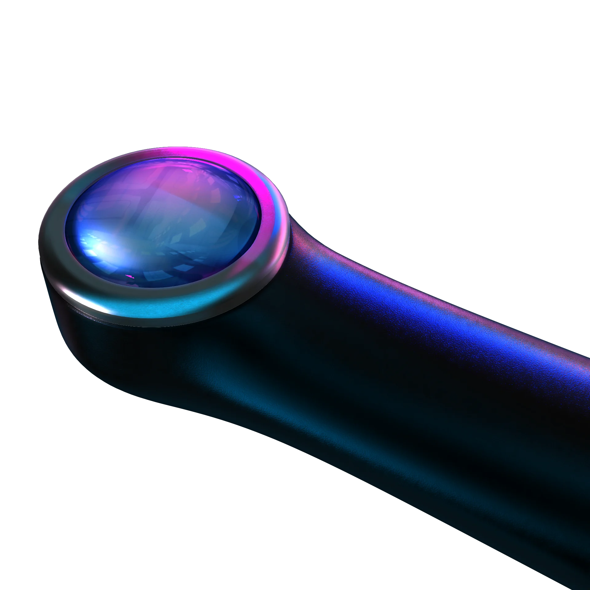 Close-up of a VALO curing light lens